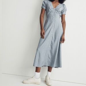 Madewell Sz 12 Polka Dot Leedra  Dress